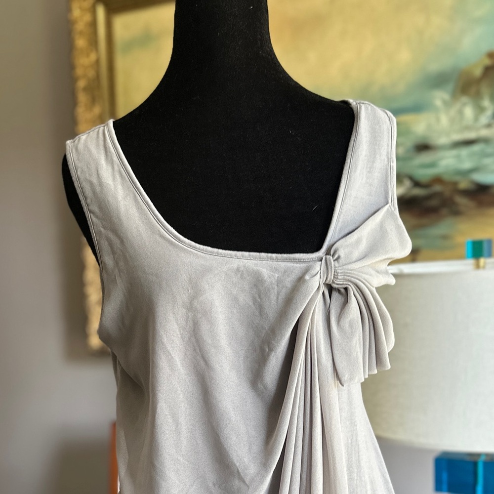 GAP Light Grey Draped Women's Blouse - Picture 2 of 10
